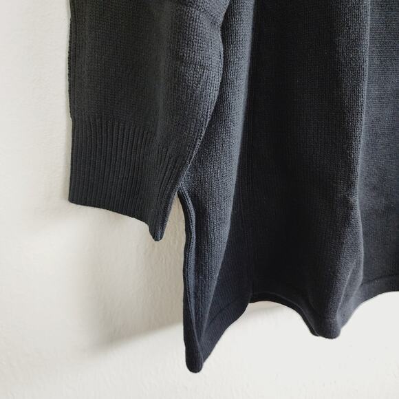 NWT Ba&sh Medee Black Turtleneck Sweater Knit Mini Dress Wool Medium - Picture 9 of 15
